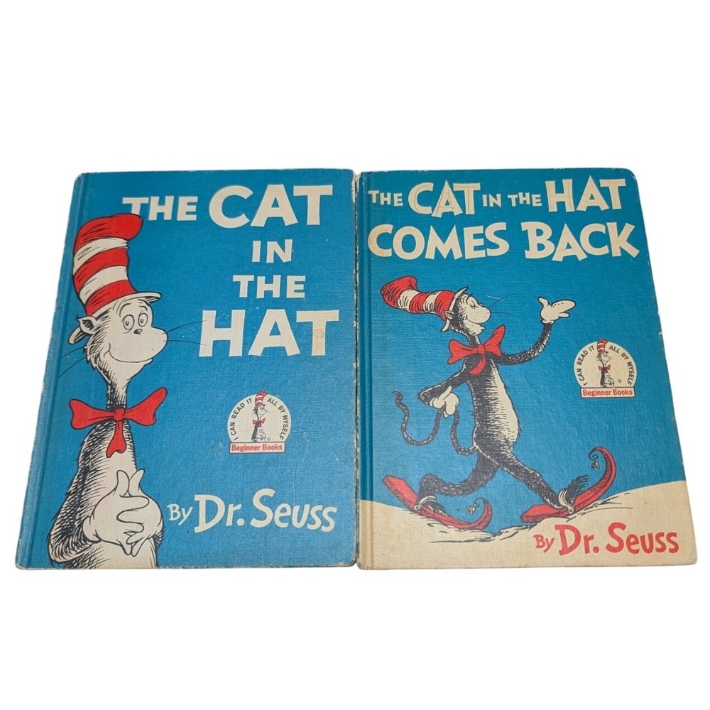 Dr. Seuss The Cat in the Hat & The Cat in the Hat Comes Back Hardcover Book Set